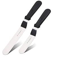 Algopix Similar Product 17 - PUCKWAY Angled Icing Spatula Stainless