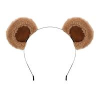 Algopix Similar Product 16 - SIOTMERA Bear Ears Brown Headband Cute