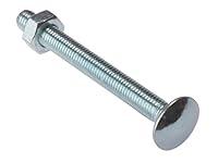 Algopix Similar Product 9 - ForgeFix Carriage Bolt  Nut ZP  M6 x