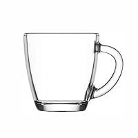 Algopix Similar Product 3 - LAV Clear Glass Coffee Tea Mugs Set of