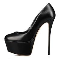 Algopix Similar Product 1 - FOWT Women Chic Round Toe Platform