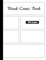 Algopix Similar Product 15 - Blank Comic Book 200 Pages Create Your