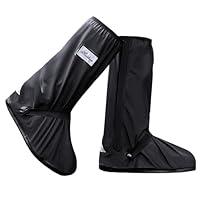 Algopix Similar Product 10 - USHTH Black Waterproof Rain Boot Shoe