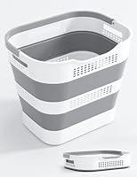 Algopix Similar Product 2 - 40LCollapsible Plastic Laundry Basket