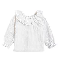 Algopix Similar Product 9 - Curipeer Toddler Girls White Shirts