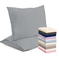 Algopix Similar Product 1 - Superity Linen Gray Pillow Cases 