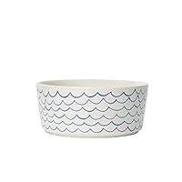 Algopix Similar Product 8 - Waggo Sketched Wave Ceramic Dog Bowl
