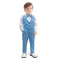 Algopix Similar Product 20 - Yilaku Boys Suits Ring Bearer Outfit