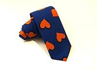 Algopix Similar Product 13 - Blue Necktie with Red Hearts Pattern