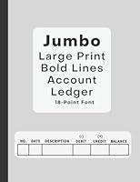 Algopix Similar Product 17 - The Jumbo Large Print Bold Lines