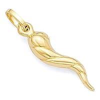 Algopix Similar Product 3 - 14k Yellow Gold Twisted Cornicello