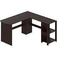 Algopix Similar Product 15 - SHW LShaped Home Office Wood Corner