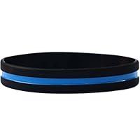 Algopix Similar Product 6 - SayitBands Thin Blue Line Silicone