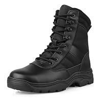 Algopix Similar Product 14 - LUDEY Military Boots Side Zipper