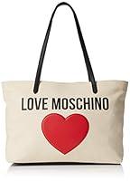 Algopix Similar Product 8 - Love Moschino Borsa Canvas E Pebble Pu