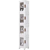 Algopix Similar Product 10 - VECELO 4Tier Tall Narrow Storage