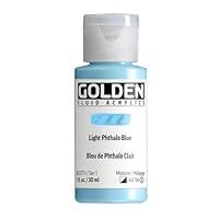 Algopix Similar Product 3 - GOLDEN Fluid Acrylics Light Phthalo