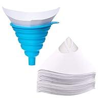 Algopix Similar Product 2 - Strainer Cone Silicone Funnel Filter