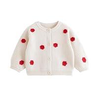 Algopix Similar Product 11 - MARCJANIE Baby Girls 3D Flower Knitted