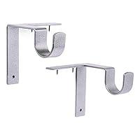 Algopix Similar Product 17 - KwikHang Single Curtain Rod Brackets 