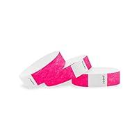 Algopix Similar Product 1 - WristCo Neon Pink 34 Tyvek Wristbands
