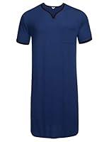 Algopix Similar Product 20 - luxilooks Nightgowns Mens Big  Tall