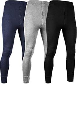 Men's Ice Silk Underwear Bulge Pouch Leggings Bottoms Baselayer Long Johns  Pants