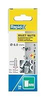 Algopix Similar Product 6 - RAPID M6 5000673 Rivet Nuts 6 mm