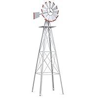 Algopix Similar Product 7 - Tangkula 8FT Windmill Yard Garden Metal