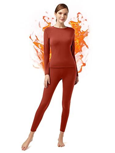 Seamless Thermal Underwear For Women Winter Cycling Skiing Warm Base Layer  Sport Top & Bottom Long Johns Set