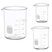 Algopix Similar Product 10 - Glass Measuring Low Form Beaker Set