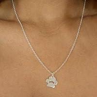 Algopix Similar Product 10 - Luxcastle Silver Dog Cat Necklace for