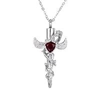 Algopix Similar Product 7 - 925 Sterling Silver Cross Urn Necklace