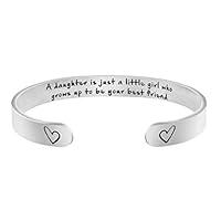 Algopix Similar Product 6 - Daughter Mother Bracelets Wide Cuff