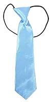 Algopix Similar Product 17 - Boys Satin Ties (Baby Blue Solid)