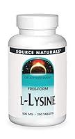 Algopix Similar Product 13 - Source Naturals LLysine 500 mg Free