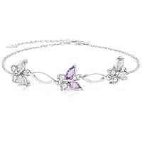 Algopix Similar Product 4 - SUNCHIO Butterfly Charm Bracelet925