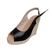 Algopix Similar Product 16 - Womens Heels Ankle Strap Buckle Sandal