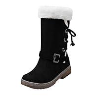 Algopix Similar Product 11 - Ros1ock Womens Boots Snow Short Plush