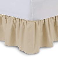 Algopix Similar Product 4 - Upluxius Dust Ruffle for King Size Bed