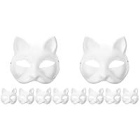 Algopix Similar Product 4 - LOGOFUN 10 Pcs Cat Masks for Kids