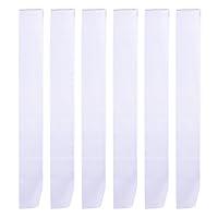 Algopix Similar Product 14 - BBTO 6 Pieces White Sashes Blank for