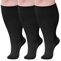 Algopix Similar Product 18 - Wide Calf Compression Socks Plus Size