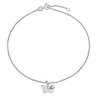 Algopix Similar Product 13 - Origami Butterfly Anklet Dangle Charm