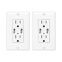 Algopix Similar Product 7 - ECOELER Pack of 2 48A USB Wall