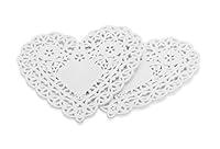 Algopix Similar Product 12 - Hygloss Products Heart Paper Doilies 