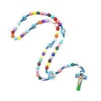 Algopix Similar Product 16 - Colorful Round Beads Cartoon Cross