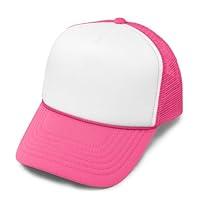 Algopix Similar Product 9 - DALIX Trucker Cap Neon Pink Girls Hat