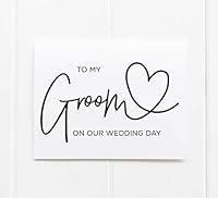 Algopix Similar Product 16 - To My Groom on our Wedding Day Card