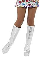 Algopix Similar Product 12 - Smiffys 43068 Gogo Boot Cover (One Size)